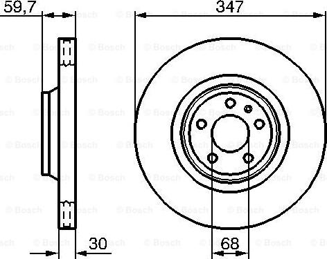 BOSCH 0 986 479 260 - Disc frana aaoparts.ro