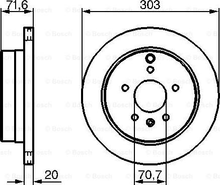 BOSCH 0 986 479 268 - Disc frana aaoparts.ro