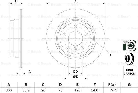 BOSCH 0 986 479 263 - Disc frana aaoparts.ro