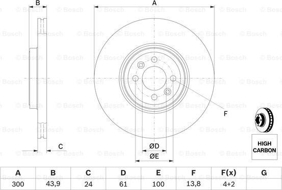 BOSCH 0 986 479 209 - Disc frana aaoparts.ro