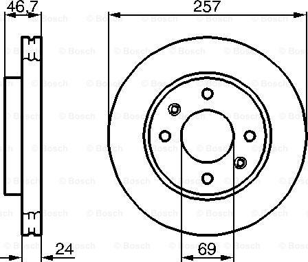 BOSCH 0 986 479 207 - Disc frana aaoparts.ro