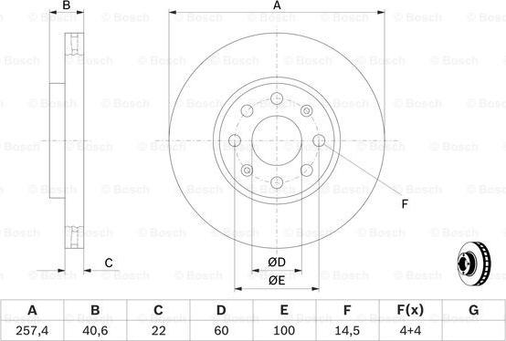 BOSCH 0 986 479 223 - Disc frana aaoparts.ro