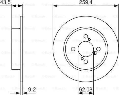 BOSCH 0 986 479 792 - Disc frana aaoparts.ro