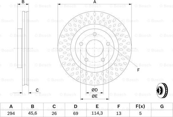 BOSCH 0 986 479 751 - Disc frana aaoparts.ro