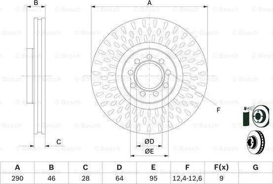 BOSCH 0 986 479 718 - Disc frana aaoparts.ro