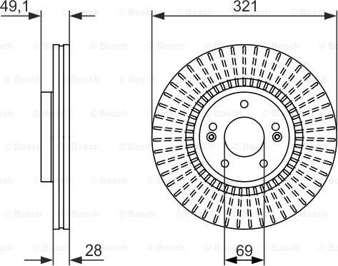 BOSCH 0 986 479 786 - Disc frana aaoparts.ro