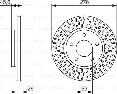 BOSCH 0 986 479 783 - Disc frana aaoparts.ro