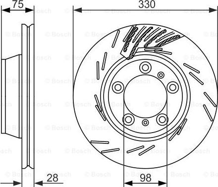 BOSCH 0 986 479 733 - Disc frana aaoparts.ro