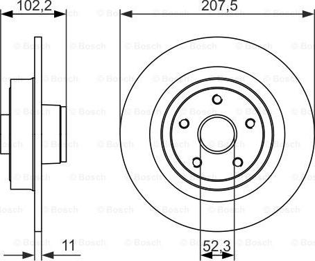 BOSCH 0 986 479 724 - Disc frana aaoparts.ro