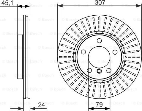 BOSCH 0 986 479 726 - Disc frana aaoparts.ro