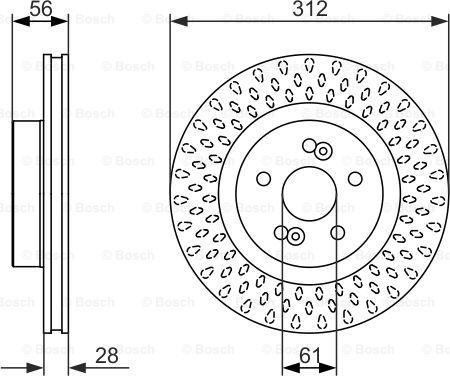 BOSCH 0 986 479 723 - Disc frana aaoparts.ro