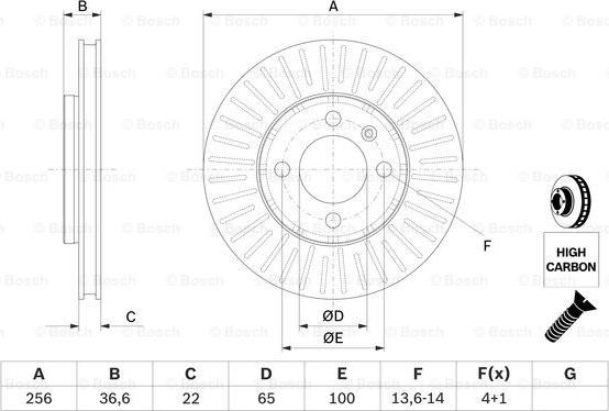 BOSCH 0 986 479 776 - Disc frana aaoparts.ro