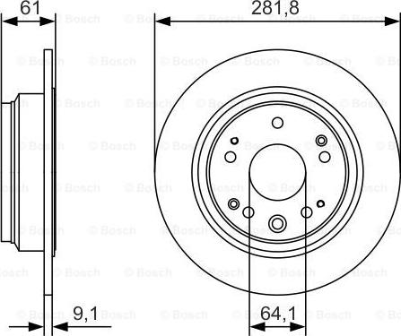 BOSCH 0 986 479 A91 - Disc frana aaoparts.ro