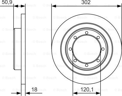 BOSCH 0 986 479 A93 - Disc frana aaoparts.ro