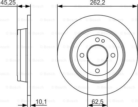 BOSCH 0 986 479 A44 - Disc frana aaoparts.ro