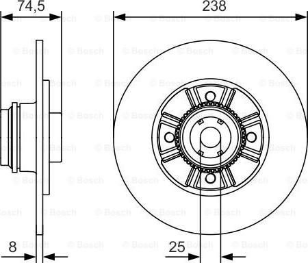 BOSCH 0 986 479 A48 - Disc frana aaoparts.ro