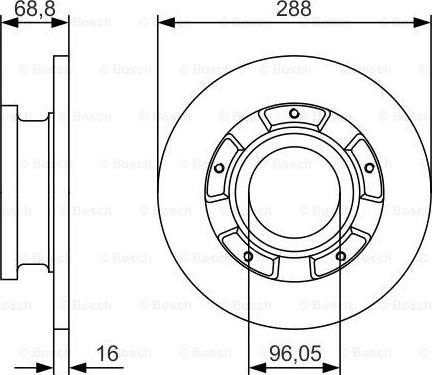 BOSCH 0 986 479 A50 - Disc frana aaoparts.ro