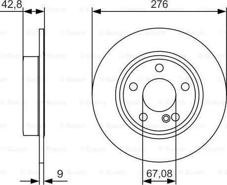 BOSCH 0 986 479 A03 - Disc frana aaoparts.ro