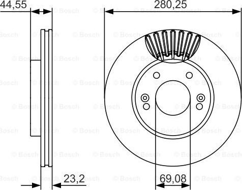 BOSCH 0 986 479 A12 - Disc frana aaoparts.ro