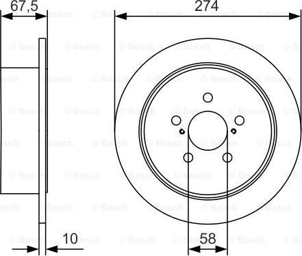 BOSCH 0 986 479 A82 - Disc frana aaoparts.ro