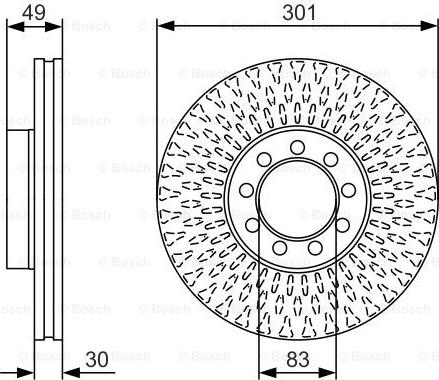 BOSCH 0 986 479 A23 - Disc frana aaoparts.ro