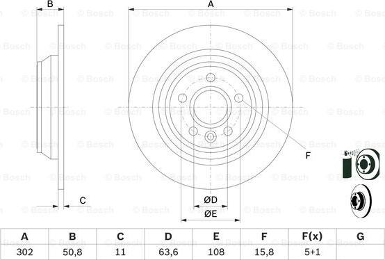 BOSCH 0 986 479 B94 - Disc frana aaoparts.ro