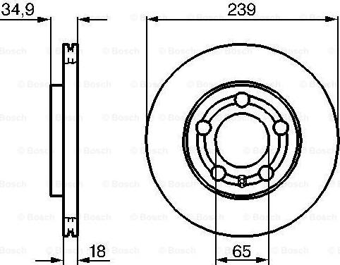 BOSCH 0 986 479 B62 - Disc frana aaoparts.ro