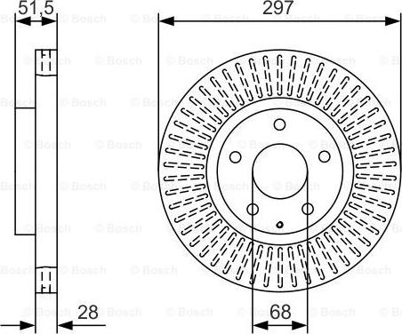 BOSCH 0 986 479 B15 - Disc frana aaoparts.ro