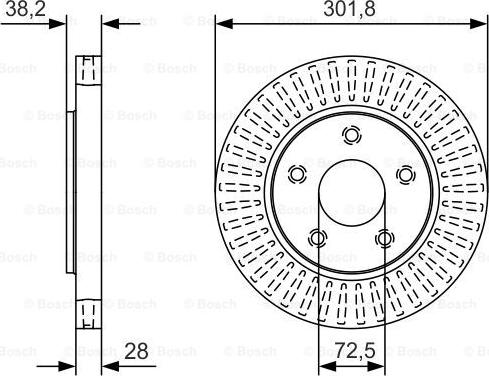 BOSCH 0 986 479 B17 - Disc frana aaoparts.ro