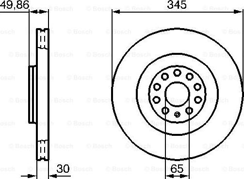 BOSCH 0 986 479 B87 - Disc frana aaoparts.ro