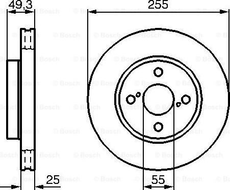 BOSCH 0 986 479 B70 - Disc frana aaoparts.ro