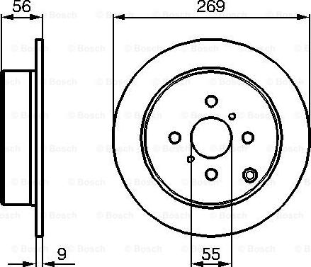 BOSCH 0 986 479 B71 - Disc frana aaoparts.ro