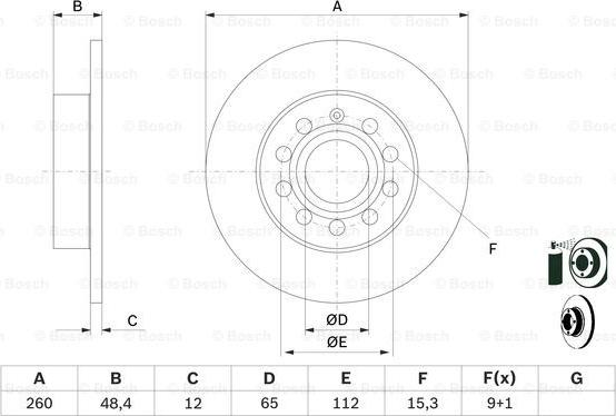 BOSCH 0 986 479 B78 - Disc frana aaoparts.ro