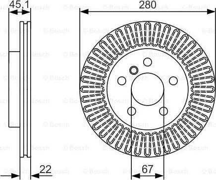 BOSCH 0 986 479 C97 - Disc frana aaoparts.ro