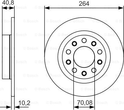 BOSCH 0 986 479 C41 - Disc frana aaoparts.ro