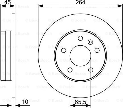 BOSCH 0 986 479 C66 - Disc frana aaoparts.ro