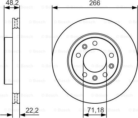 BOSCH 0 986 479 C34 - Disc frana aaoparts.ro