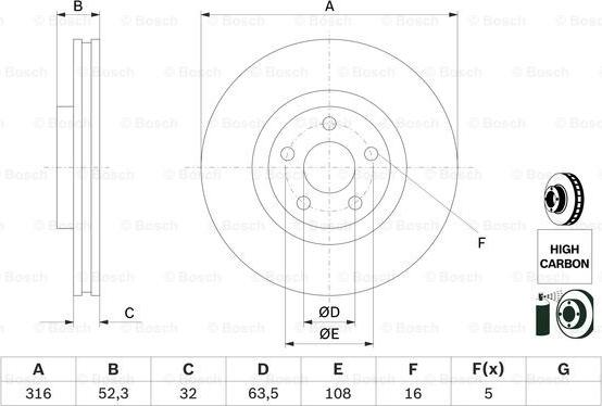 BOSCH 0 986 479 D48 - Disc frana aaoparts.ro