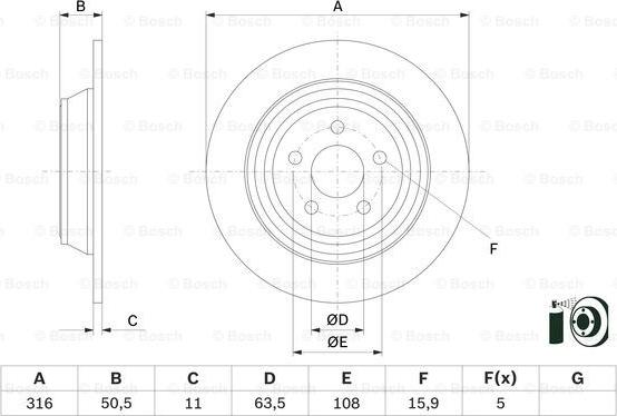 BOSCH 0 986 479 D47 - Disc frana aaoparts.ro