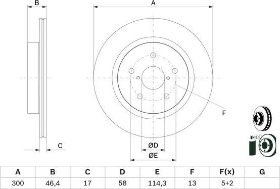 BOSCH 0 986 479 D64 - Disc frana aaoparts.ro