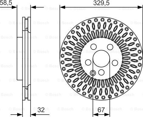 BOSCH 0 986 479 D13 - Disc frana aaoparts.ro