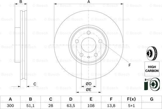 BOSCH 0 986 479 D85 - Disc frana aaoparts.ro