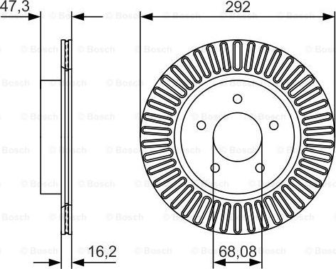 BOSCH 0 986 479 D20 - Disc frana aaoparts.ro