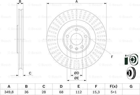 BOSCH 0 986 479 E41 - Disc frana aaoparts.ro