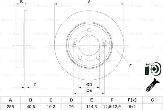 BOSCH 0 986 479 E68 - Disc frana aaoparts.ro