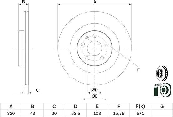 BOSCH 0 986 479 E87 - Disc frana aaoparts.ro