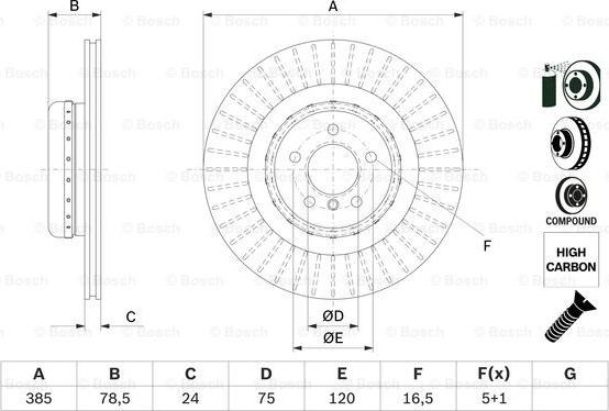 BOSCH 0 986 479 E29 - Disc frana aaoparts.ro