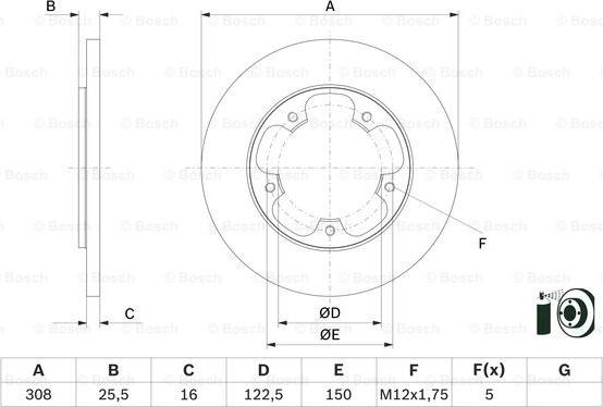 BOSCH 0 986 479 F44 - Disc frana aaoparts.ro