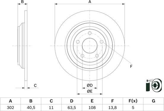 BOSCH 0 986 479 F79 - Disc frana aaoparts.ro