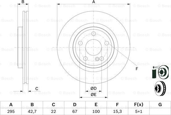 BOSCH 0 986 479 F75 - Disc frana aaoparts.ro